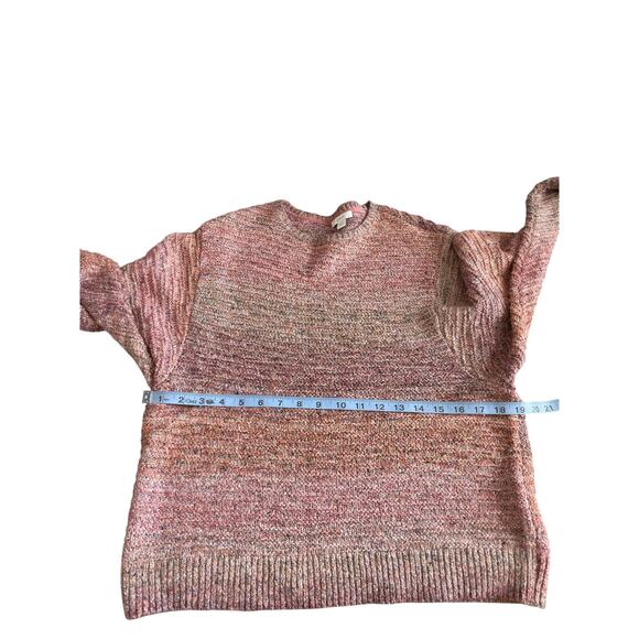 J. Jill Pure Jill Pink Basic Casual Cable Knit Crew Neck Sweater Size XS - Picture 9 of 11